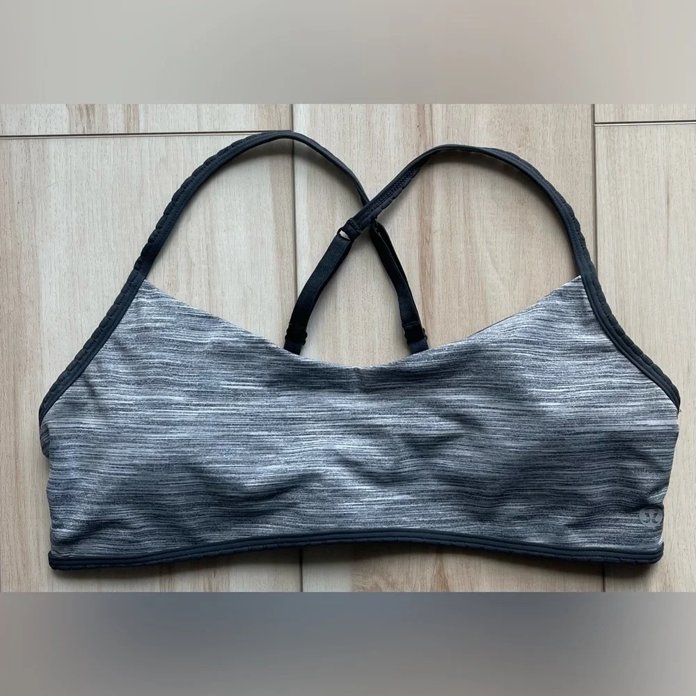 Lululemon Hot Spell BraSpace Dye Camo Seal Grey Deep Coal / Deep Coal